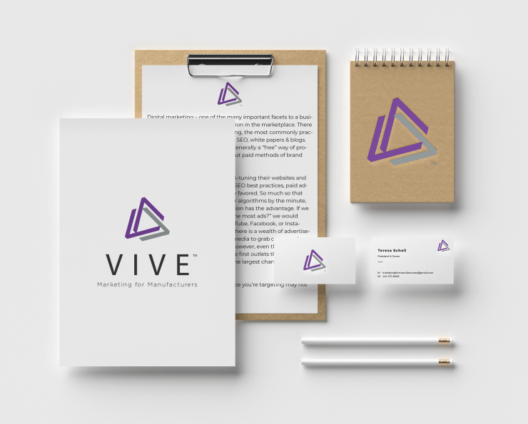 Vive Marketing - Brand Identity Mockup